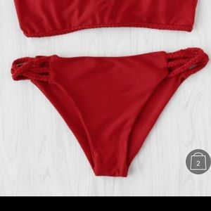 Red bikini bottom